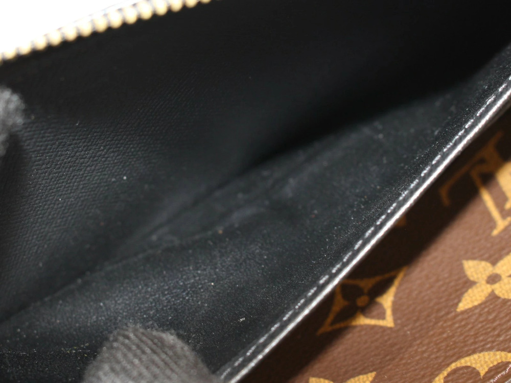 LOUIS VUITTON Zippy Wallet Retiro Long Black Brown LV